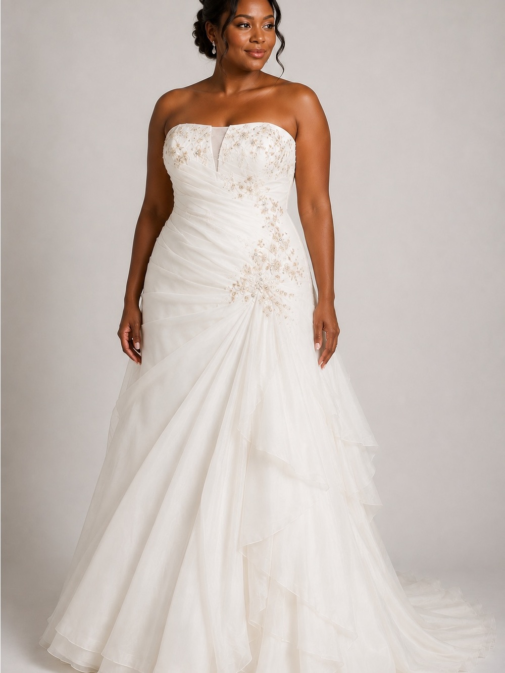 Blue by Enzoani Ivory Strapless A-Line Wedding Dress | Bridal Size 12